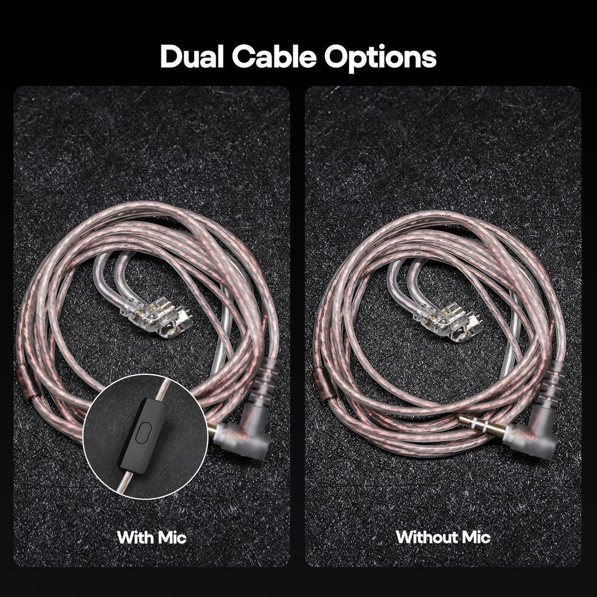KZ ZSN Pro Dual Driver 1BA+1DD Hybrid Metal Earphones Hifi In-Ear Monitor with Detachable Recessed 2Pin Cable, Zin Alloy Panel (Without Mic, Black)