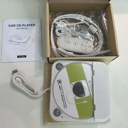 Car External Portable CD Player Plug and Play with USB AUX Port Universal Vehicle Android 4.4 IOS Carplay